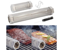 將圖片載入圖庫檢視器 Pellet Smoker Tube BBQ Grill Cold Hot Smoke Generator