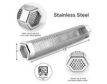 將圖片載入圖庫檢視器 Pellet Smoker Tube BBQ Grill Cold Hot Smoke Generator