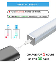 Load image into Gallery viewer, LED Light Bar USB Rechargeable Motion Sensor Night Lamp Wardrobe