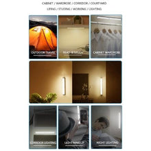 將圖片載入圖庫檢視器 LED Light Bar USB Rechargeable Motion Sensor Night Lamp Wardrobe
