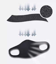 將圖片載入圖庫檢視器 Reusable Face Mask Washable - Black 1PCS