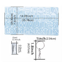 Load image into Gallery viewer, 73Pcs DIY Silicone Resin Letters Mould