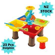 將圖片載入圖庫檢視器 Sand and Water Table Beach Toys-Dolphin 23Pcs