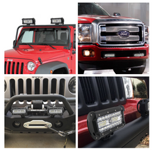 將圖片載入圖庫檢視器 2pcs 7inch LED Work Light Bar