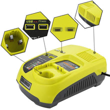 Load image into Gallery viewer, Ryobi Battery Charger - Replacement P117 One+ Ryobi Charger