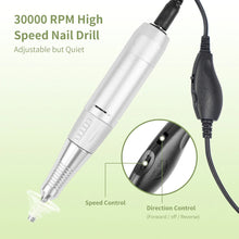 Load image into Gallery viewer, Nail Drill Kit Manicure Pedicure Art Machine Polisher File -White