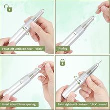 Load image into Gallery viewer, Nail Drill Kit Manicure Pedicure Art Machine Polisher File -White