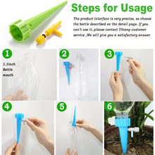 將圖片載入圖庫檢視器 6PCS Self Watering Funnel Automatic Drip Irrigation