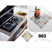 Load image into Gallery viewer, 3D Mosaic Tile Stickers Self-adhesive Waterproof 10PCS