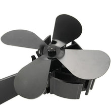將圖片載入圖庫檢視器 4 Blade Heat Powered Stove Fireplace Fan