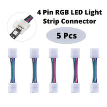 Load image into Gallery viewer, 4Pin 5050 RGB LED Strip lights Connector solderless Extension Cable