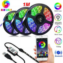 Load image into Gallery viewer, LED Strip Light 5050 RGB 1M Bluetooth controlled