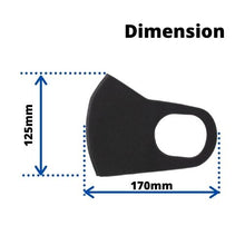 Load image into Gallery viewer, Reusable Face Mask Washable - Black 5PCS