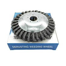 Load image into Gallery viewer, 6‘’ Steel Wire Trimmer Head Rotary Weed Wheel Brush Cutter