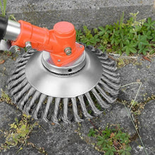 Load image into Gallery viewer, 6‘’ Steel Wire Trimmer Head Rotary Weed Wheel Brush Cutter