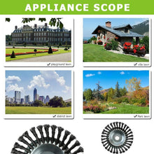 Load image into Gallery viewer, 6‘’ Steel Wire Trimmer Head Rotary Weed Wheel Brush Cutter