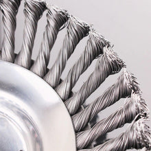 Load image into Gallery viewer, 6‘’ Steel Wire Trimmer Head Rotary Weed Wheel Brush Cutter