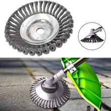 Load image into Gallery viewer, 6‘’ Steel Wire Trimmer Head Rotary Weed Wheel Brush Cutter