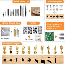 將圖片載入圖庫檢視器 Wood Burning Pyrography Pen Kit 82 PCS Kit