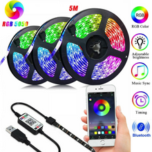 Load image into Gallery viewer, LED Strip Light 5050 RGB 5M Bluetooth controlled