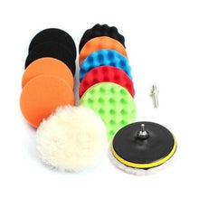 將圖片載入圖庫檢視器 11Pcs Waffle Buffer Polishing Pad Set For Car Polisher