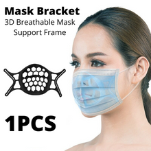 Load image into Gallery viewer, Black Face Mask Support Bracket Spacer Holder - 1 piece