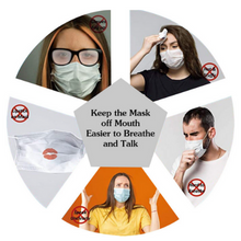 Load image into Gallery viewer, Black Face Mask Support Bracket Spacer Holder - 1 piece