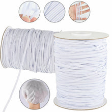 Load image into Gallery viewer, Elastic Band Rope -100Yards/3mm/White