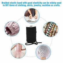 Load image into Gallery viewer, Elastic Band Rope -100Yards/6mm/Black