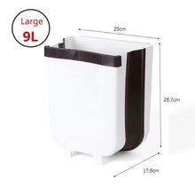 將圖片載入圖庫檢視器 Folding Wall Mounted Trash Bin Door Hanging Cabinet- Large