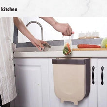 將圖片載入圖庫檢視器 Folding Wall Mounted Trash Bin Door Hanging Cabinet- Large