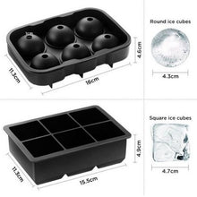 Load image into Gallery viewer, 6 Cell Silicone Ice Tray Ice Cube Ice Ball Mould 2PCS