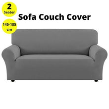 將圖片載入圖庫檢視器 Sofa Cover Couch Protector 2 Seater Grey