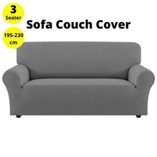 將圖片載入圖庫檢視器 Sofa Cover Couch Protector 3 Seater Grey