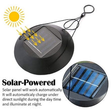 將圖片載入圖庫檢視器 Solar LED Hanging Light Butterfly Wind Chimes