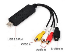 Load image into Gallery viewer, USB 2.0 Video Audio VHS to DVD HDD TV Converter Capture Card Adapter