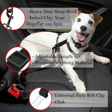 Load image into Gallery viewer, Pet Dog Seat Belt Adjustable