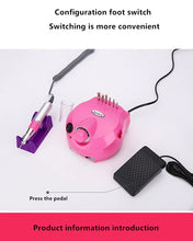 Load image into Gallery viewer, Nail Drill Kit Manicure Pedicure Art Machine Polisher File -Pink