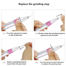 Load image into Gallery viewer, Nail Drill Kit Manicure Pedicure Art Machine Polisher File -Pink