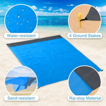 將圖片載入圖庫檢視器 Portable Beach Mat for Camping Hiking Picnic Travel