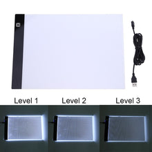 Load image into Gallery viewer, LED Light Pad A4 Size Pattern Tracing Stencil drawing Board