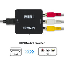將圖片載入圖庫檢視器 AV to HDMI Adapter, 1080P Composite Audio Video CVBS Adapter Converter