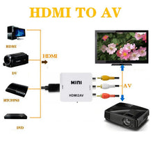 將圖片載入圖庫檢視器 AV to HDMI Adapter, 1080P Composite Audio Video CVBS Adapter Converter