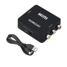 將圖片載入圖庫檢視器 AV to HDMI Adapter, 1080P Composite Audio Video CVBS Adapter Converter