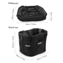 Load image into Gallery viewer, Bicycle Front Basket Removable Waterproof Bike Handlebar Canvas Basket