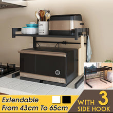 Load image into Gallery viewer, Microwave Shelf Rack Stand Kitchen Organizer