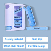 Load image into Gallery viewer, Weekly 7 days 28 slot Portable Pill Box Tablet Container Organizer