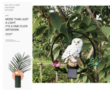 將圖片載入圖庫檢視器 Garden Decorative Solar Light Hanging Owl Shaped Outdoor Light