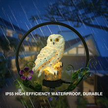 將圖片載入圖庫檢視器 Garden Decorative Solar Light Hanging Owl Shaped Outdoor Light