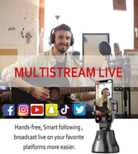 Load image into Gallery viewer, Smart Shooting Selfie Stick 360° Object Tracking Holder